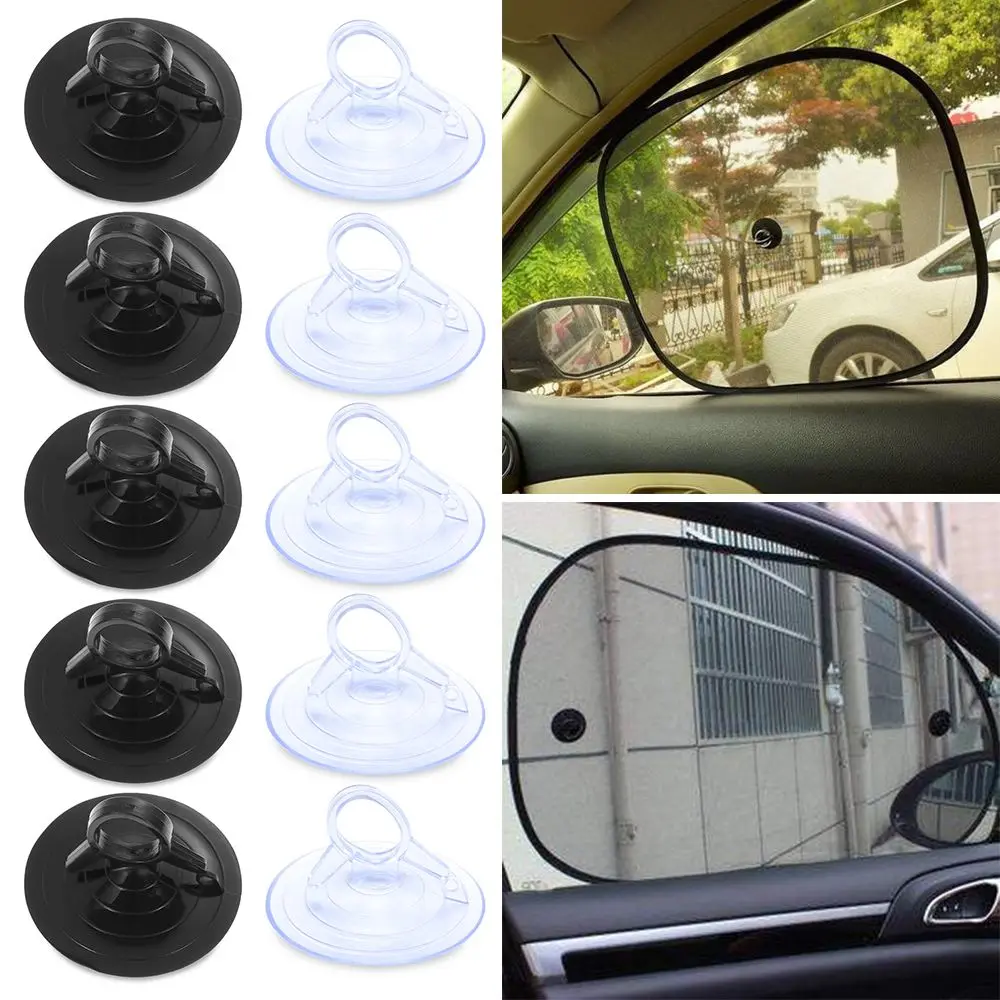 10PCS Rubber Clear Suction Cup Sucker PVC Bathroom Hook Car Sunshade Suction Cup Wall Hanger