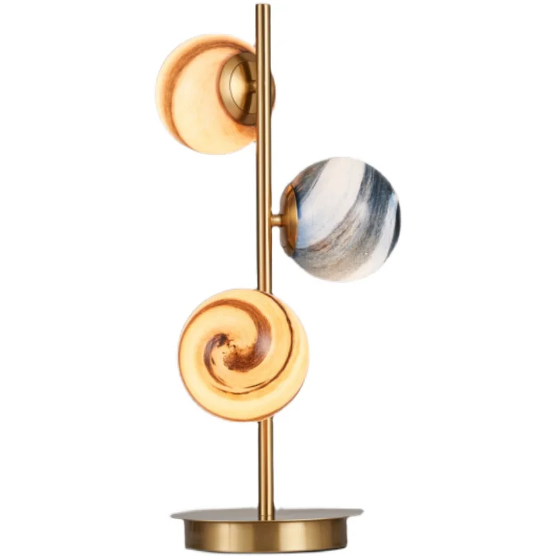 Postmodern decorative planet table lamp Nordic Internet celebrity glass living room night light romantic and warm bedroom