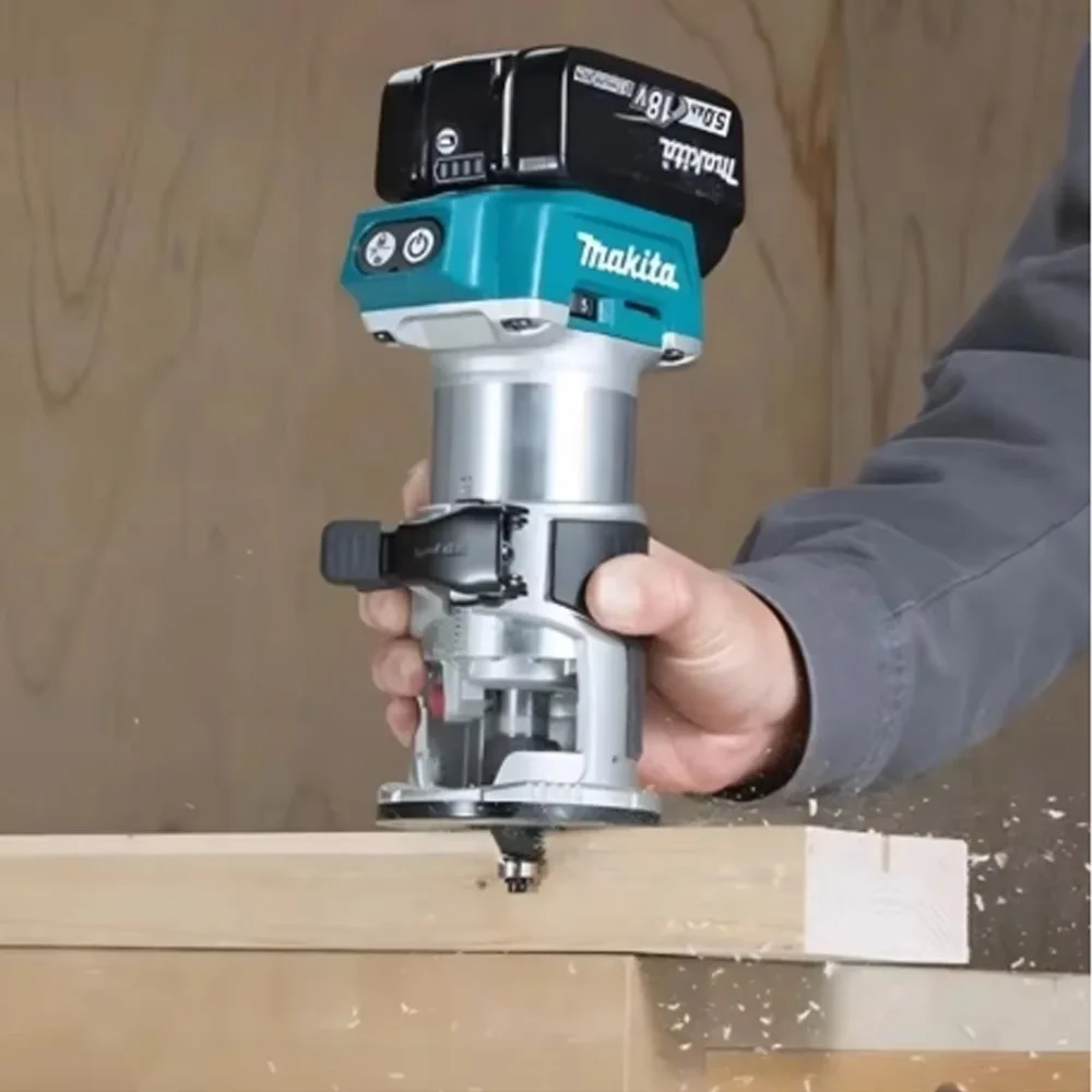 🥇Makita DRT52 Cordless Woodworking Trimmer 18V Slotting Multi-function Electric Wood Milling Woodworking Trimmer 18V Battery