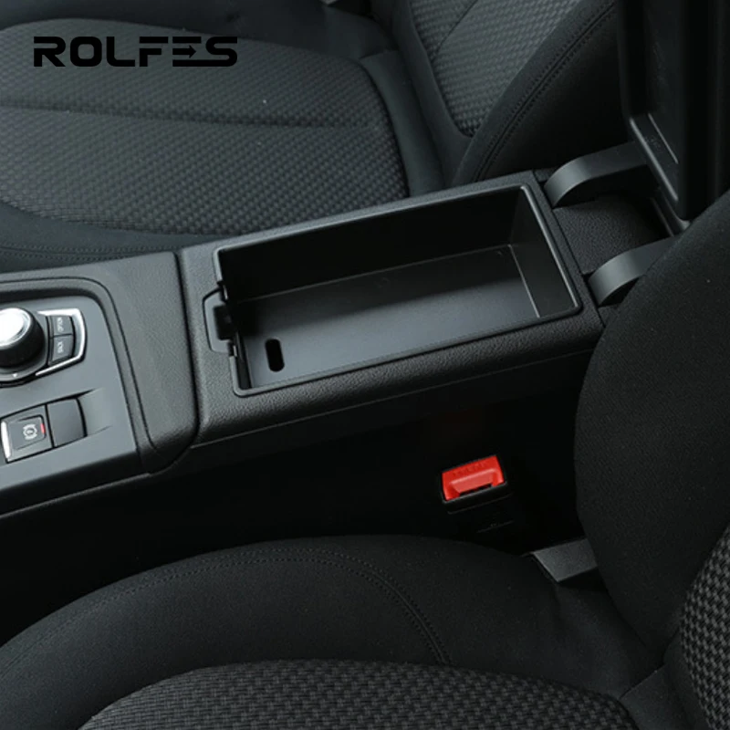 ROLFES รถคอนโซลกลางคอนโซลกล่องกล่อง Sundries สําหรับ BMW 1 Series 2017-2020 อุปกรณ์เสริมอัตโนมัติ