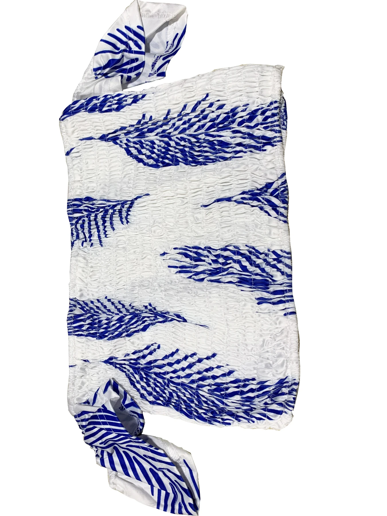 Böhmisches Zweiteiler-Set für Damen: Schulterfreies, elastisches, einfarbiges Top mit Federdruck und hochtailliertem Rock mit Schlitz. – Detail 16