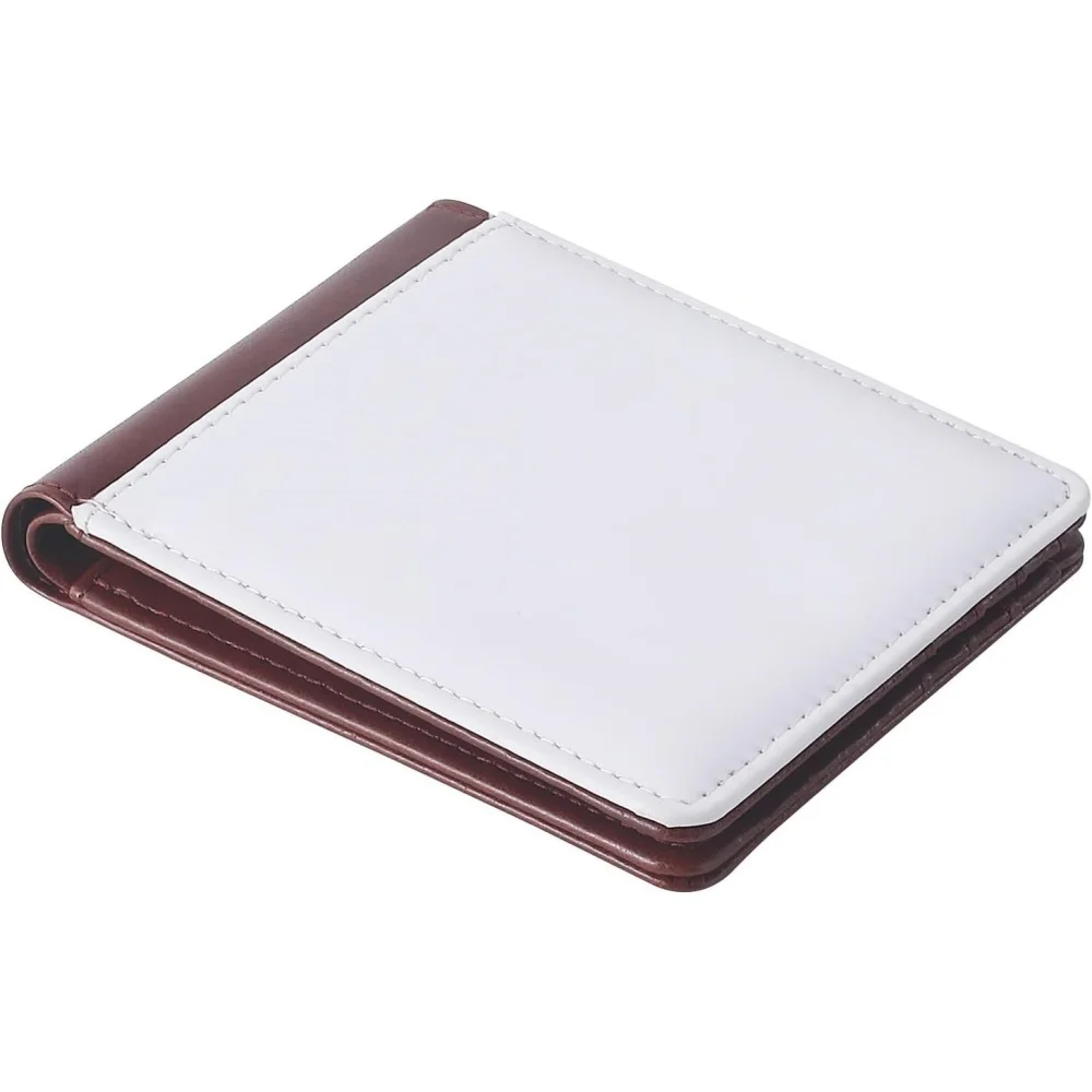 

10 шт. коричневых сублимационных заготовок для мужских кошельков, держателей для карт, подарочных кошельков, сублимационных кошельков для мужчин для термотрансферной печати