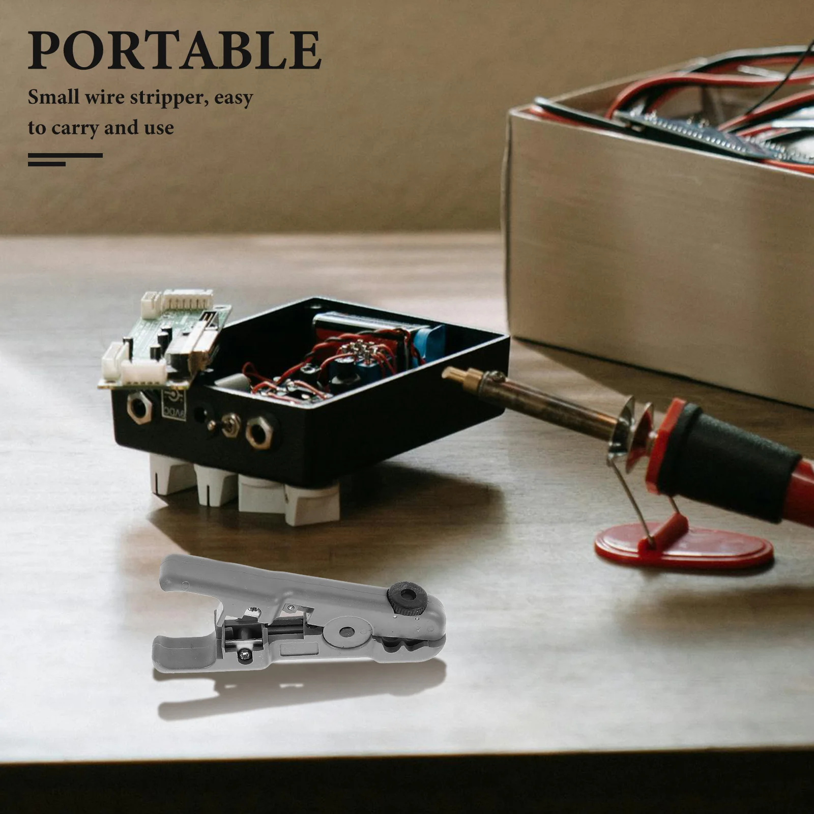 

2 Pcs Wire Stripper Tool Electrical Copper S501B Gray+S501A Compact Professional Stripping Cutting Multifunctional Durable