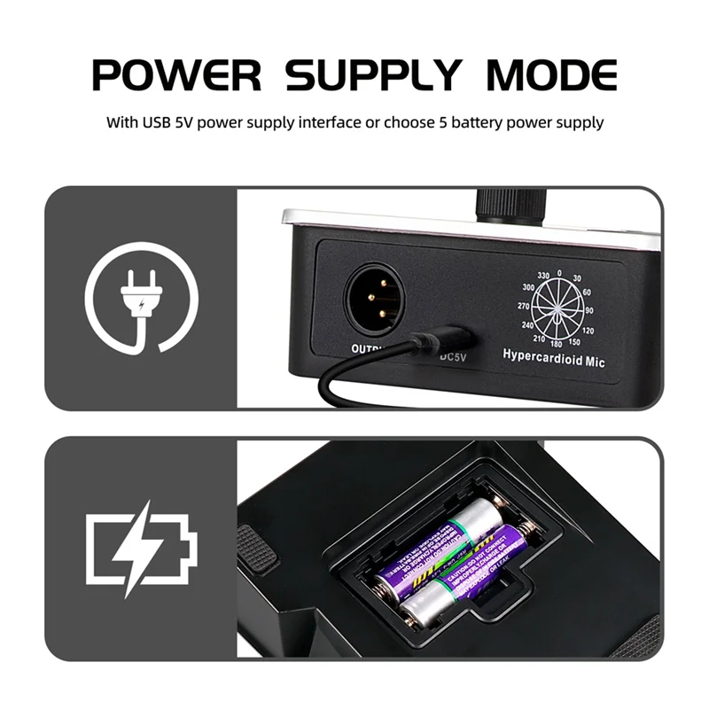 

GSN10 Desktop Gooseneck Microphone , Professional Audio Mic With XLR 5V Power Supply For Conference Recording