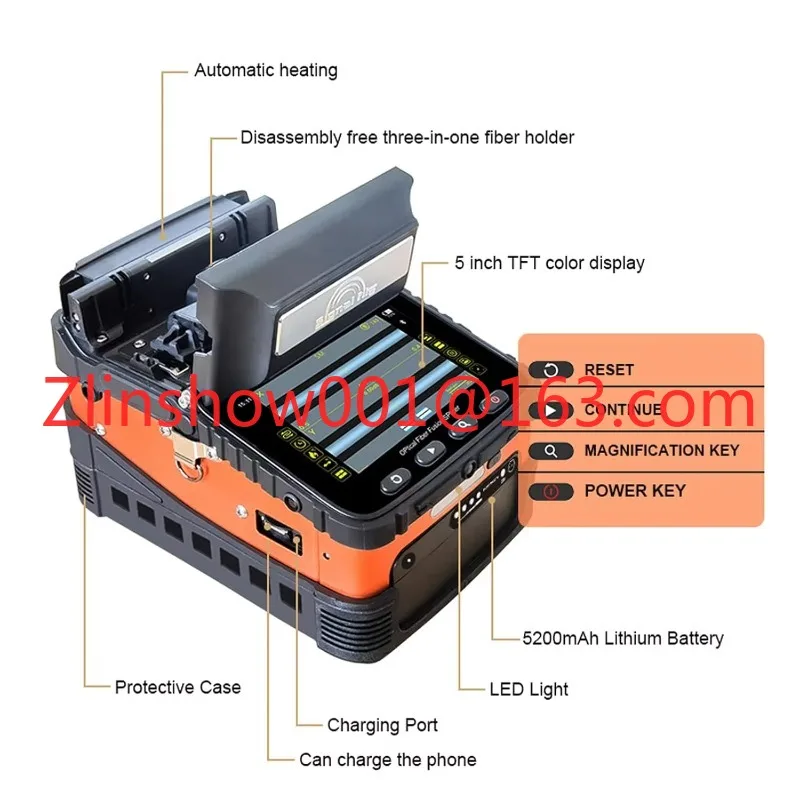 Fusion Splicer Ai-5 Ai-6 Smart Multi-language Optical Fiber Ftth fusion splicing equipment