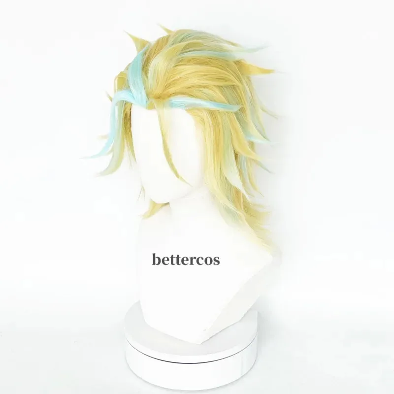 NewRindo Haitani Cosplay Anime Blu dorato con occhiali Capelli in fibra sintetica + Parrucca Cap2025