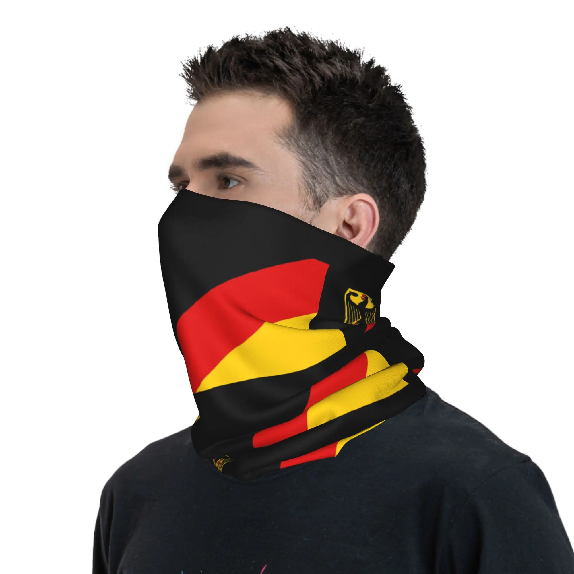 مخصص العلم الألماني الرقبة الجراب الرجال النساء يندبروف معطف الشتاء من الأسلحة من ألمانيا باندانا وشاح للتزلج
