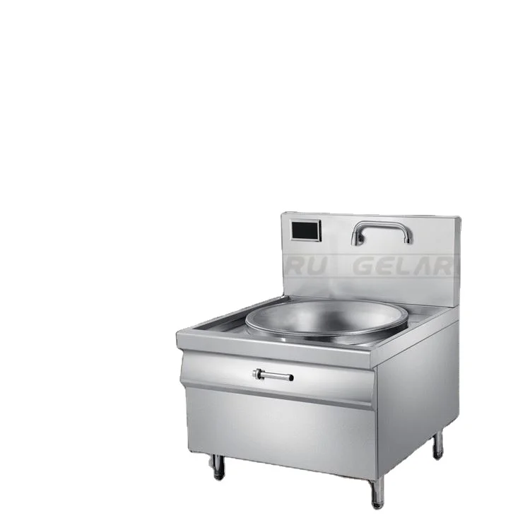 

Коммерческая индукционная плита-вок для отелей, 8 кВт, с одной конфоркой, без мойки, индукционная плита-вок для коммерческого использования