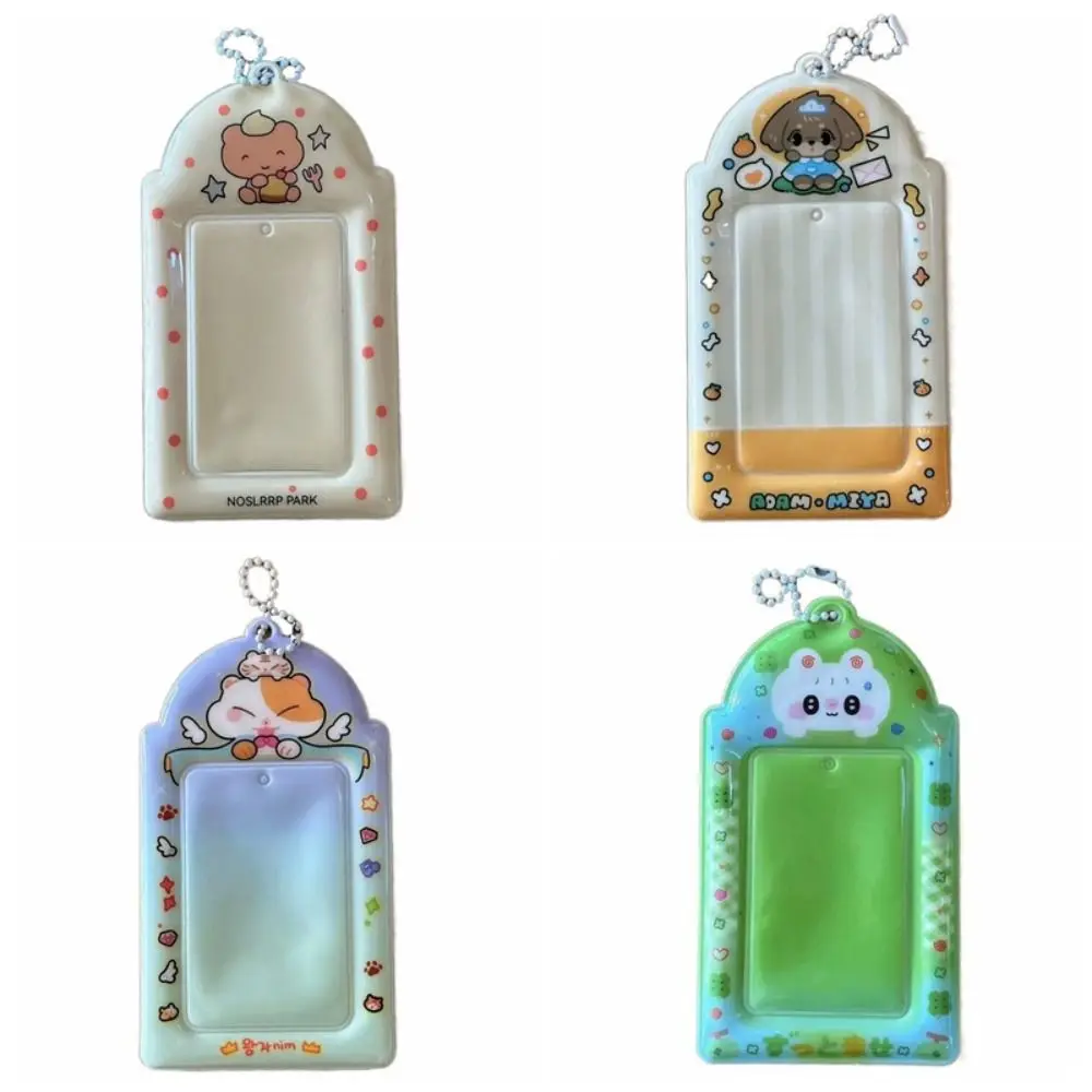

Cute 3 inch Kpop Photocard Holder Mini PVC Idol Photo Frame Cartoon Gift Card Holder