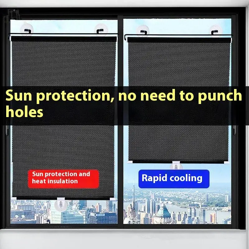 Rodillo de perforación, cortinas opacas, rodillos de cortina para ventana, cortinas ciegas oscurantes, persiana de cocina, persianas negras