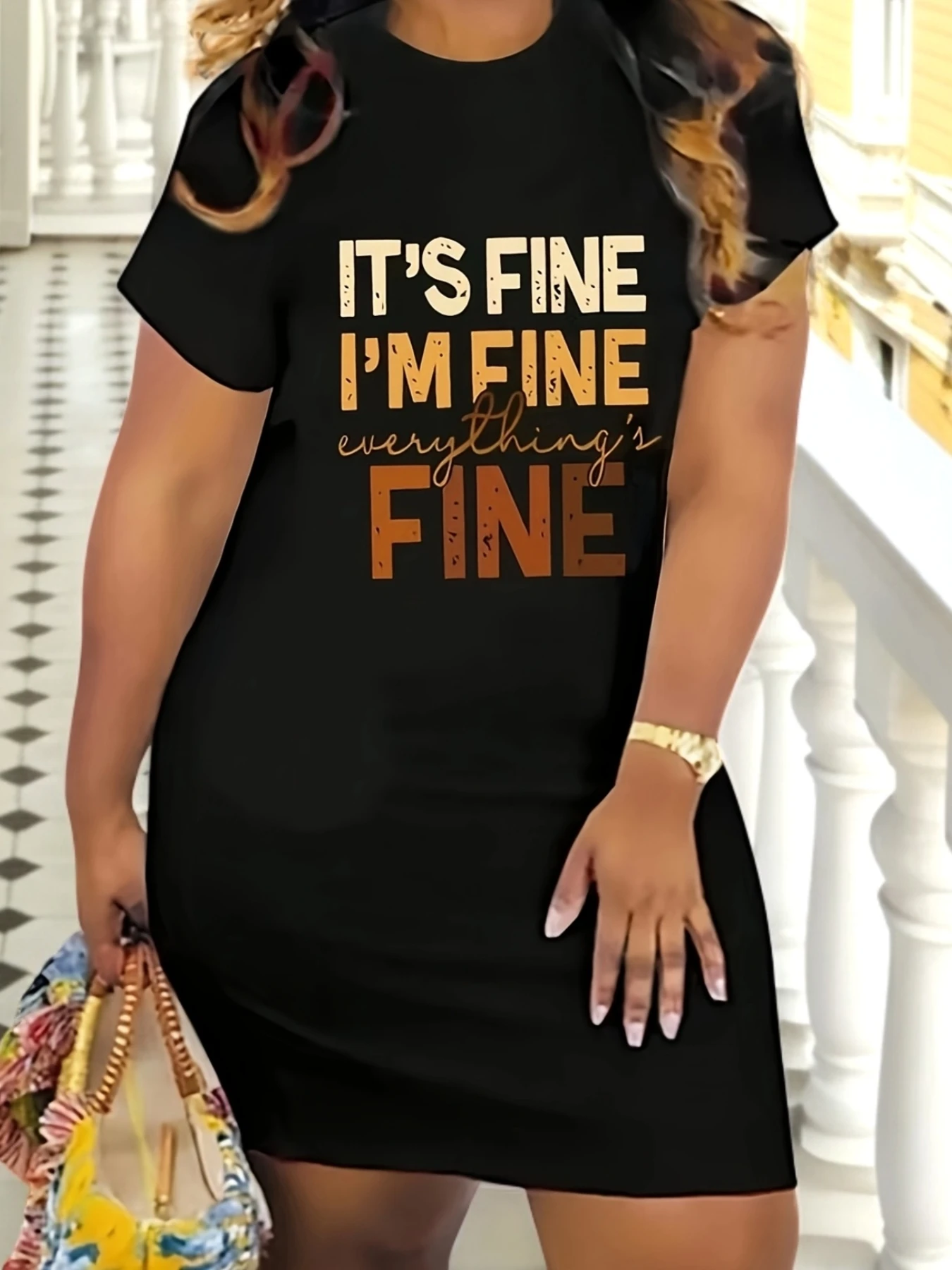 

Лето, короткое женское платье большого размера из искусственного хлопка с графическим принтом, футболки высокого качества с круглым вырезом, пижамы, домашняя одежда