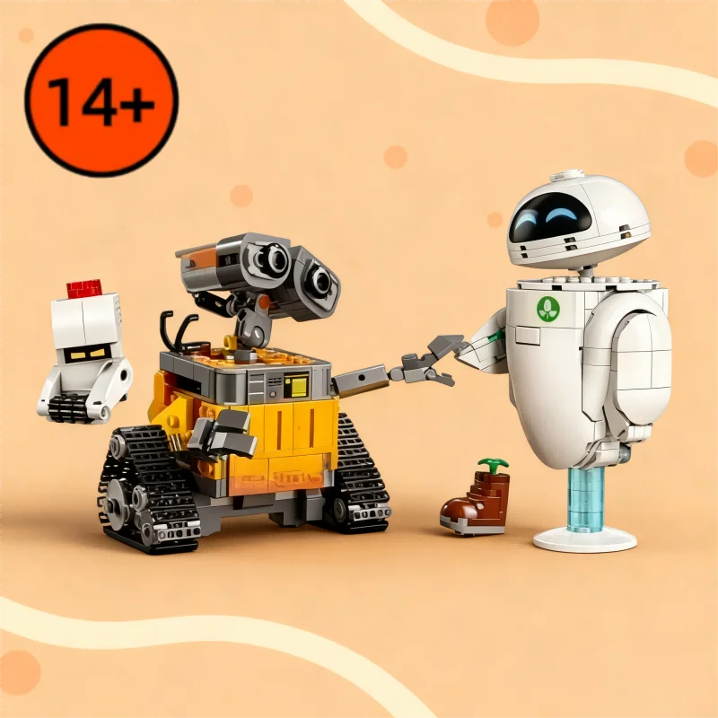 2025 NOUVEAU 811 PIÈCES MOC 43279 WALLI EVE Robot Blocs De Construction Mignon Dessin Animé Figure Blocs Personnage Jouets Cadeaux D'anniversaire De Noël