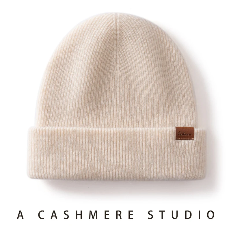 Winter Hats for Women/Men Outdoor Casual Beanies Knit Cashmere Beanie Caps Two-Layer Thicken Hat Windproof Warm Cap For Unisex