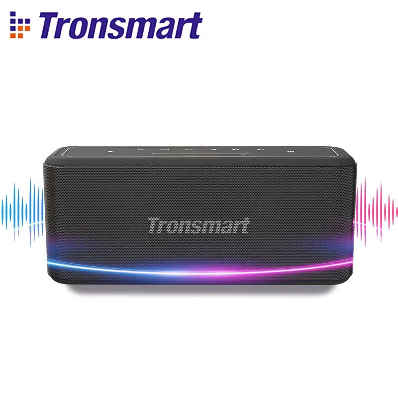 

Tronsmart Mega Pro Bluetooth Speaker 60W Portable Speaker Enhanced Bass Column with NFC, IPX5 Waterproof, Voice Assistant