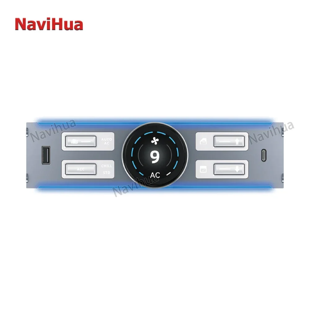 NaviHua  intelligent Button For Model 3/Y  LCD Display Button USB Dock  Interior kit Upgrade Accessories automotive