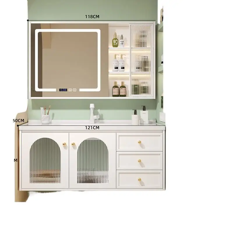 

Light luxury intelligent integrated ceramic basin, bathroom cabinet combination toilet, hand wash basin, basin cabin