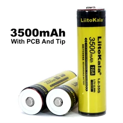 Liitokala Lii-35S chronione 18650 3400mAh akumulator litowo-jonowy z 2MOS PCB 3.7V do baterii latarki