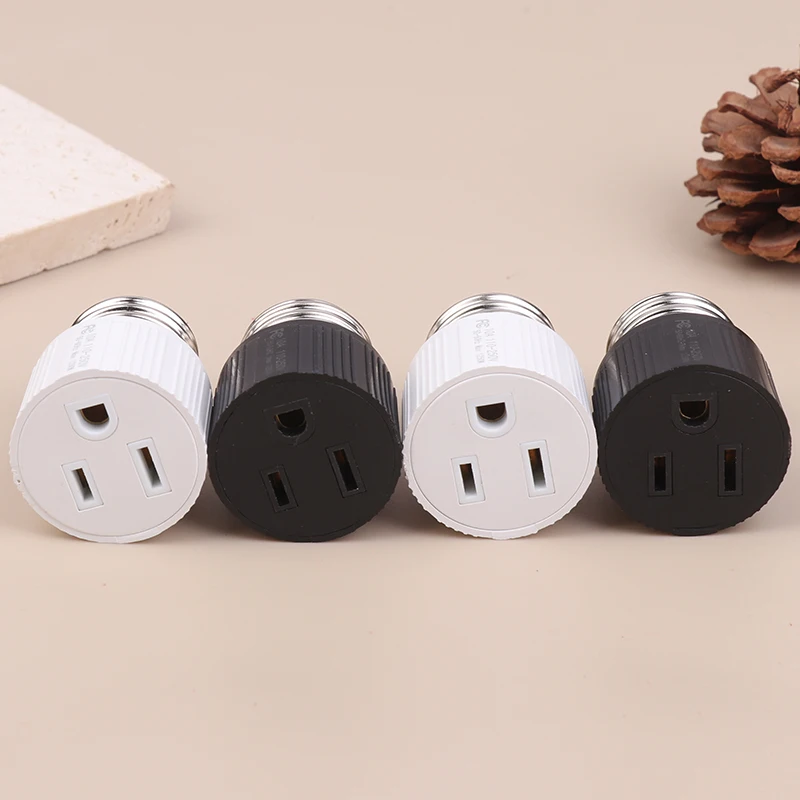 

2 шт. адаптера для светильников E26/E27/B22 с 3-контактным разъемом, переходник для цоколя лампы, термостойкий, 1250 Вт