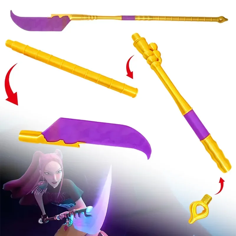 Kpop mira faca adereços roupas demônio roleplay caçadores espada cosplay prop feminino masculino halloween carnaval traje acessórios