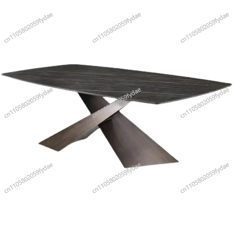 Italian Light Luxury Minimalist Dining Table Lounge High Quality Restaurant Table Modern Aesthetics Comfy Muebles Furniture