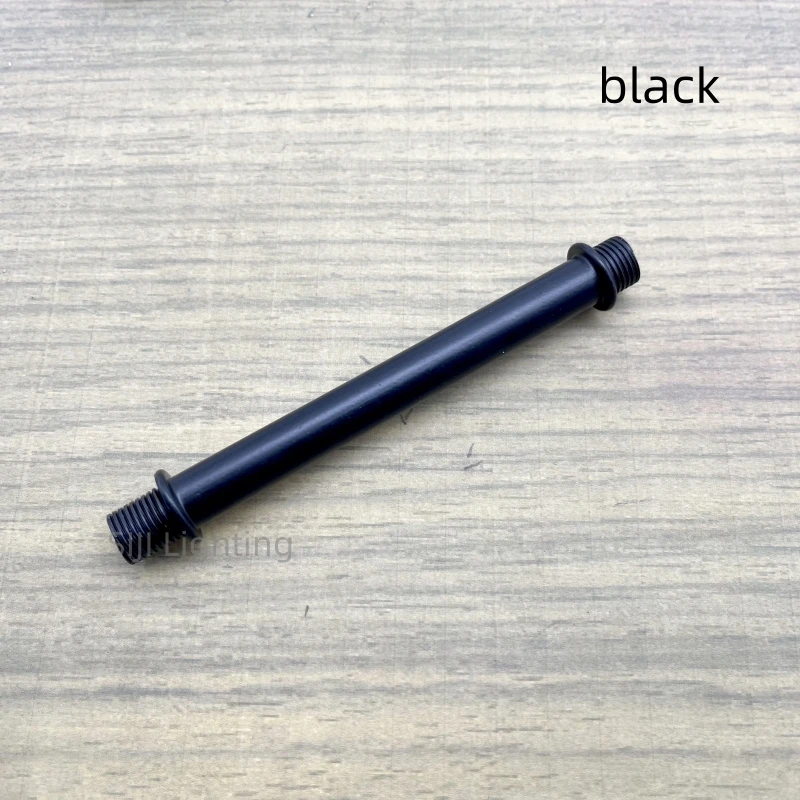 Iron Tube M10 Tooth Tube Connecting Pipe Screw Hollow Straight Rod with Thread Pipe Both Ends Thread Metal Desk Lamp Tube Rod