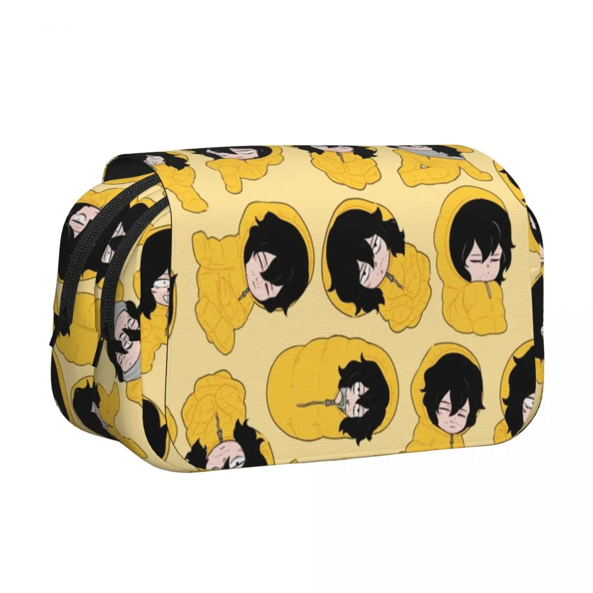 My H-Hero A-Academia Anime Double Clamshell Pen Case Pencil Pouch Pen Box for Student Bags Students School Gift Stationery
