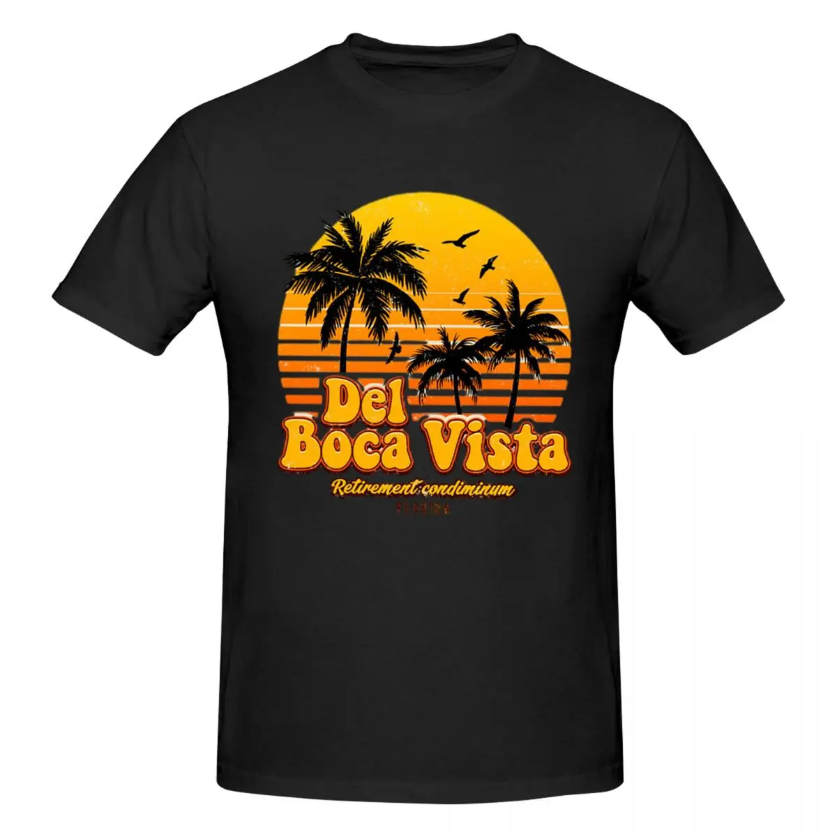 Seinfeld Del Boca Vista Men T-Shirt Classic Plus Size T Shirts Men's Crew Neck Cotton Tees Short Summer Male