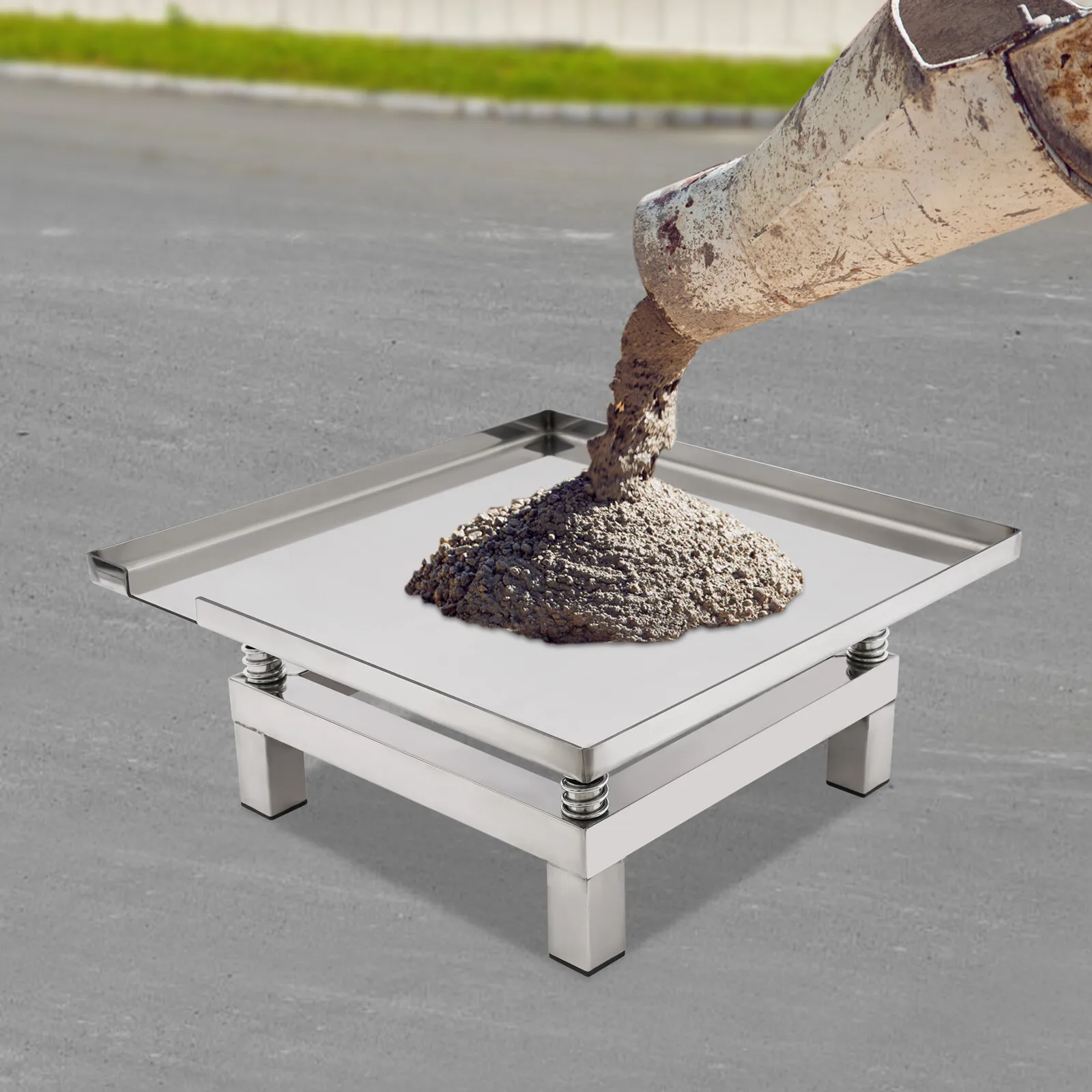 Небольшой вибрационный стол для бетона, 120 Вт, 19,69*19,69*8,66 дюйма, вибрационный испытательный стенд, компакторная платформа, 3000 об/мин