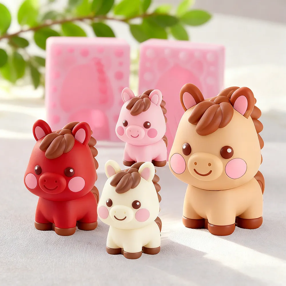 

Cute Cartoon Pony Shape Silicone Molds 3d Horse Fondant Candy Chocolate Mould DIY Pastry Tools Cake Decor Baking Accessories