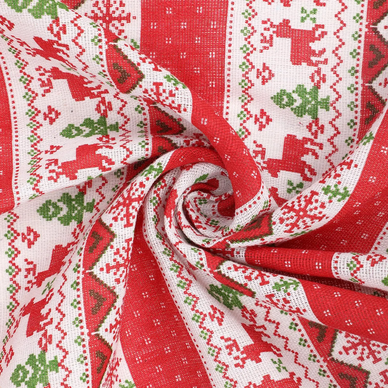 Short Christmas Curtain Valance Blocking Window Restaurant Cabinet