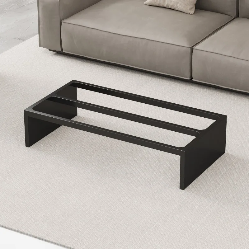 Minimalist Suspended Coffee Table Leg Luxury Rock Slab Marble Square Base Metal Support Bracket Elegant Furniture Hardware