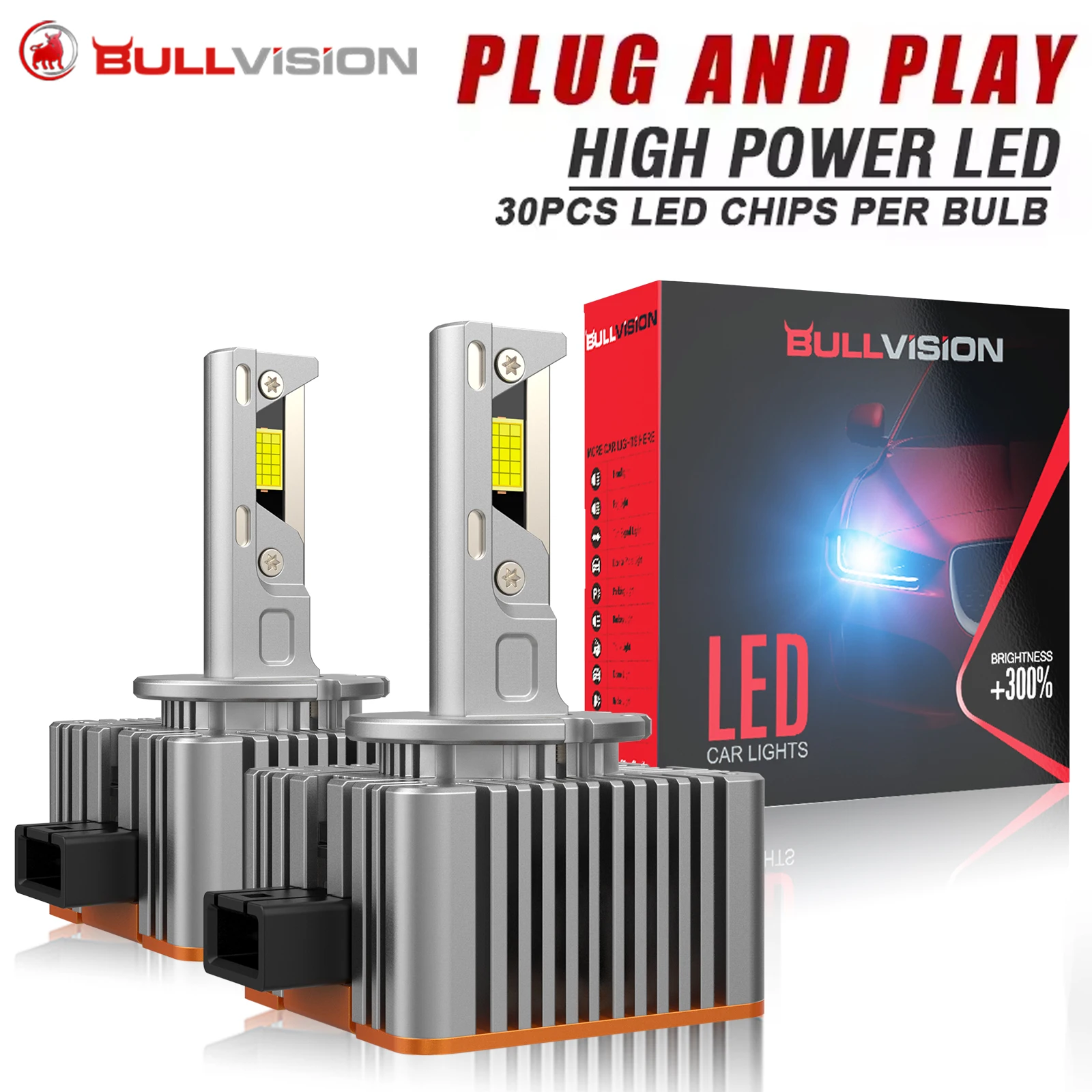 D3S LED D1S Car Headlights Canbus For Ballast D2S D4S D5S D8S Led HID D1R D2R D3R D4R D5R D8R Bulb Plug&Play Car Light 110W Bulb