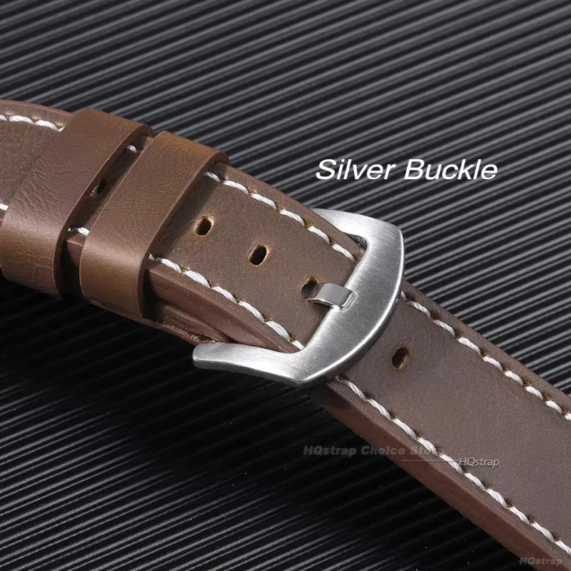 الجلود أشرطة ساعات يد 18 مللي متر 20 مللي متر 22 مللي متر 24 مللي متر الأشرطة النساء الرجال حزام الساعات ساعة اكسسوارات البني الأسود الأزرق حزام استبدال حزام