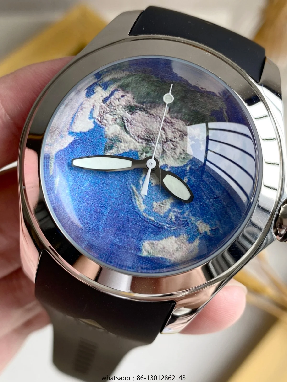 

Bubble series automatic mechanical watch Blue Planet men's watch imported movement