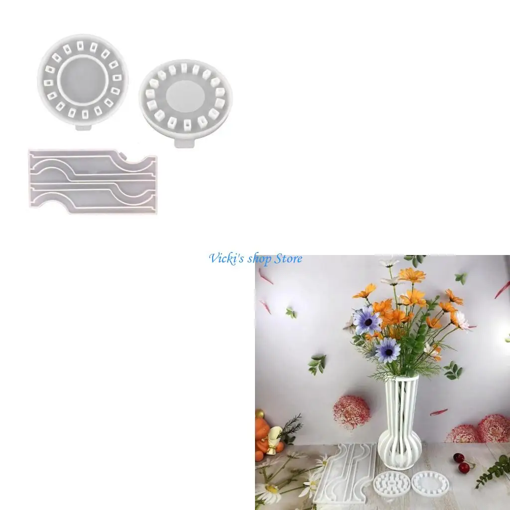 

Silicone Flower Vase Molds Flexible Ornament Molds Gift for Craft Enthusiasts