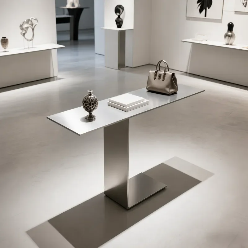 Stainless Steel Display Table for Clothing Stores Shopping Malls Shoe and Bag Showcase Children's Apparel Retail Fixture