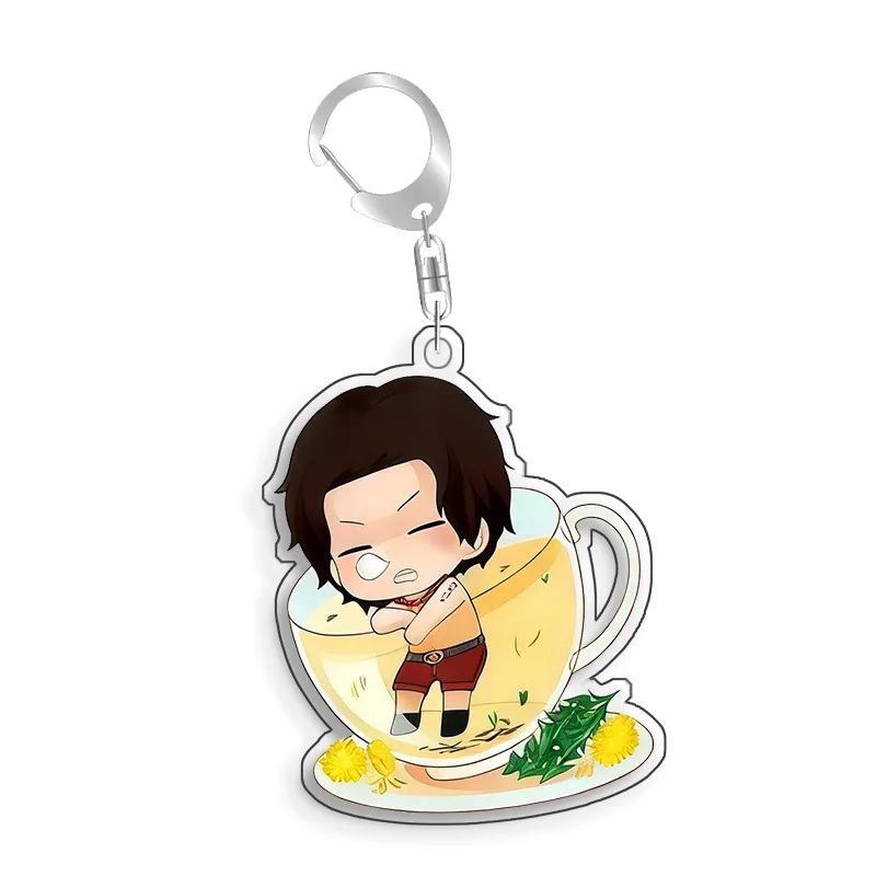 Keychain OP OPTCG Card Luffy Yamato Roronoa Zoro Backpack Pendant AnimeGame Fans Gift Recycled Acrylic Decoration Rare Card Toy view 3