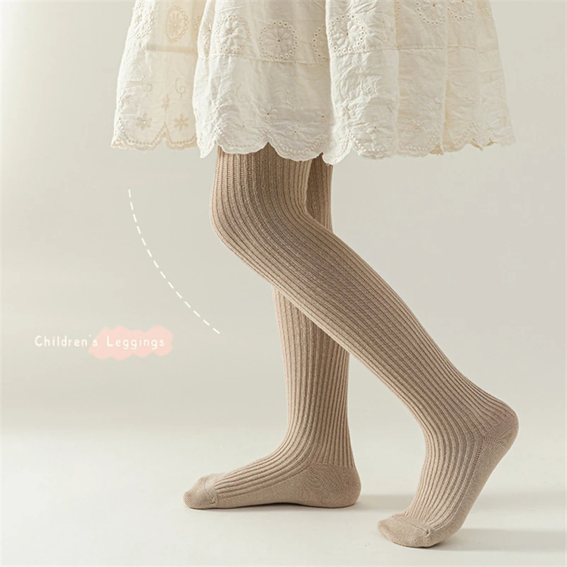 0 إلى 9 سنوات بتمشيط القطن الأطفال الجوارب كابل محبوك الفتيات جوارب طويلة عالية الجودة الجوارب الدافئة طفل الفتيات الملابس في الربيع #5