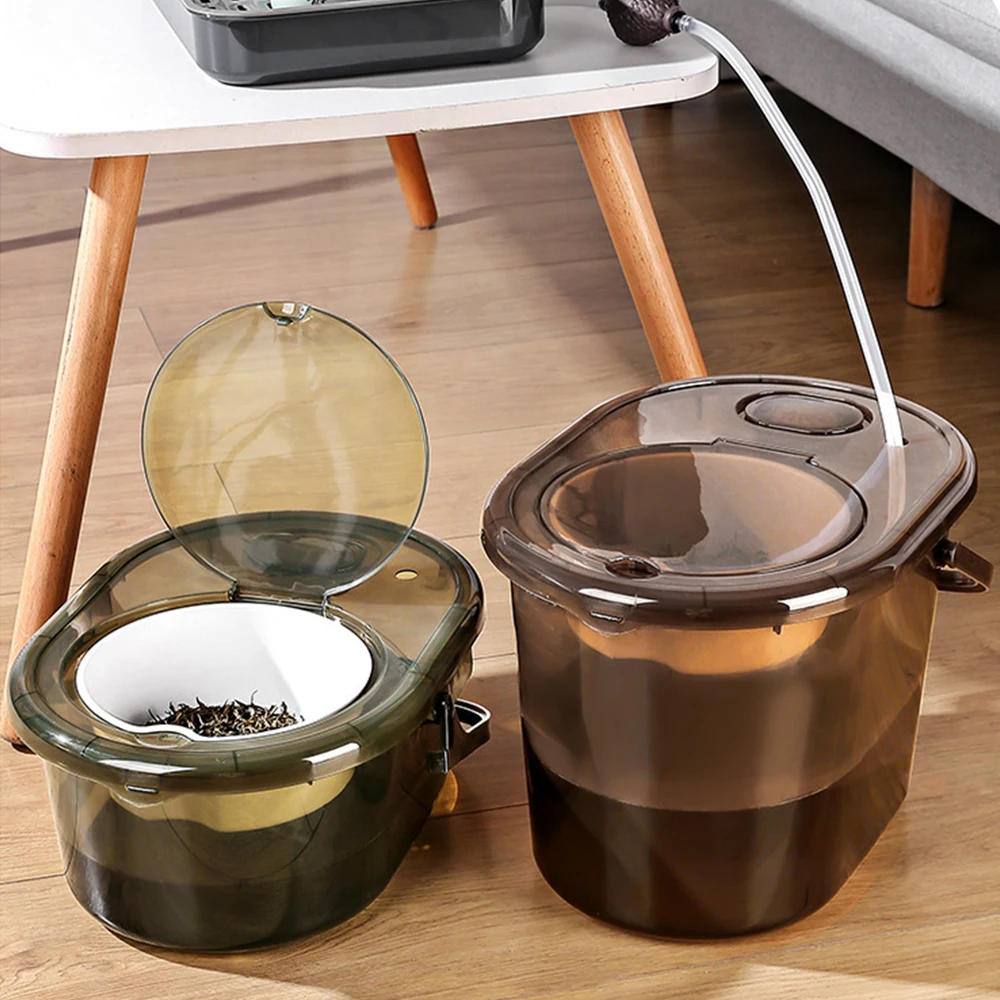 

6/12L Tea Bucket Tea Residue Bucket Garbage Filter Drain Bucket Tea Table Waste Water Bucket Kung Fu Tea Set Accessories Tool