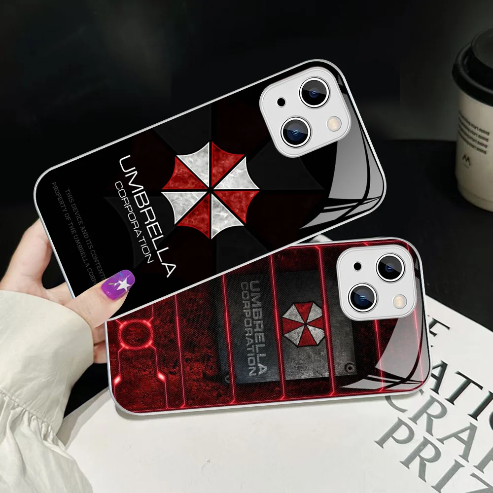 

Umbrella Corporation Phone Case For iPhone 14 13 12 Mini 11 Pro XS Max X XR 14 Plus Tempered Glass Cover