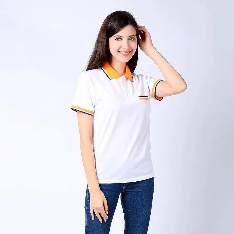 220g Quick-dry Fabric Summer Men Women Short Sleeve Pocket Polo Shirt Print Logo Personalized Custom Design Pattern Staff Top
