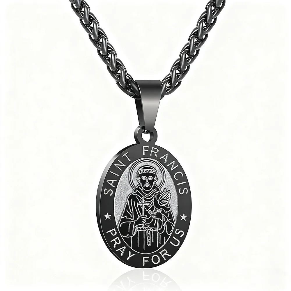Hip-Hop-Herren-Halskette mit quadratischem braunem Edelsteinanhänger, Vintage-Schmuck aus Edelstahl, modische Damen-Halskette, Accessoires – Detail 7