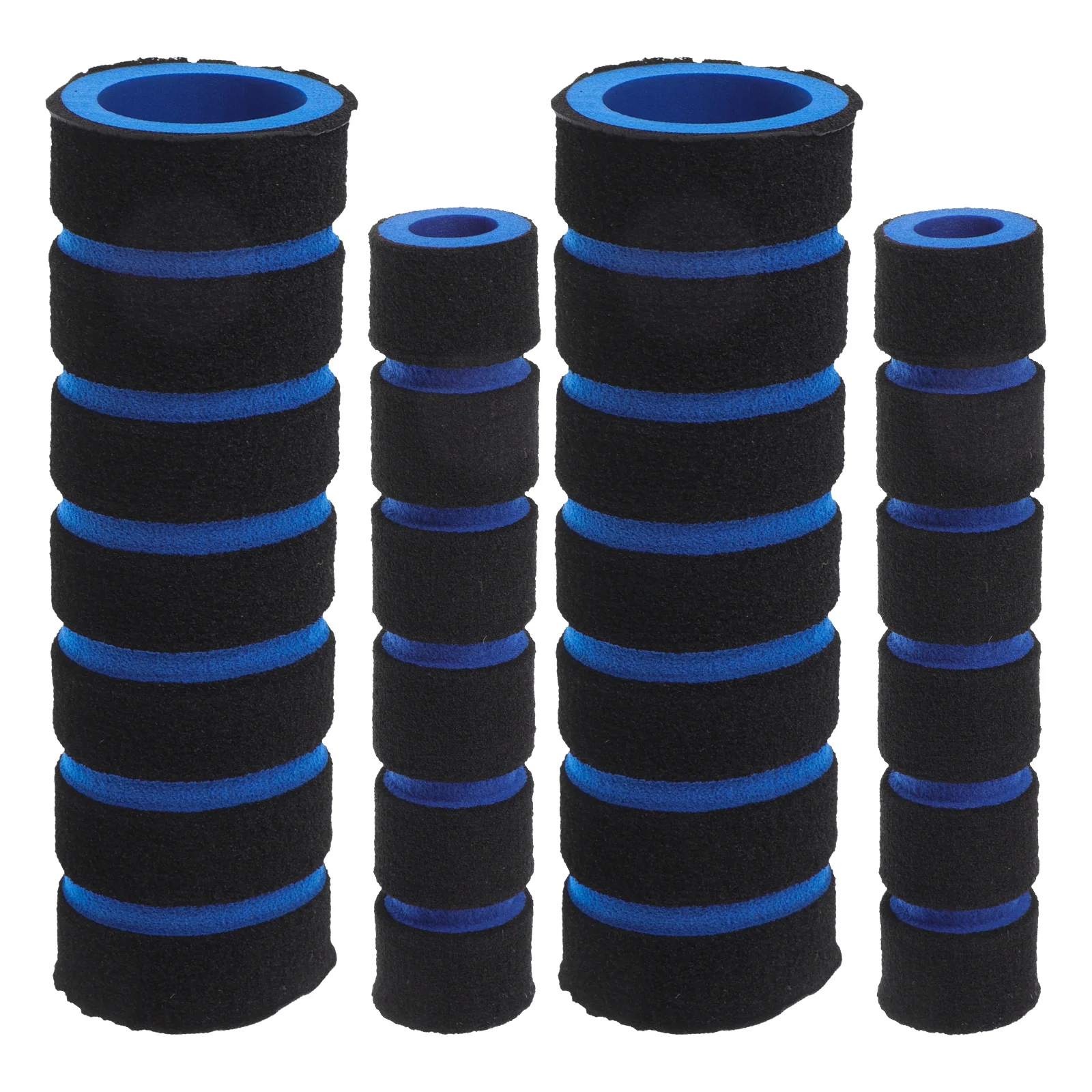

4pcs Sponge Motorcycle Handlebar Grips Blue Anti-slip Shock-absorbing Cycling Equipment Mountain Grip Covers