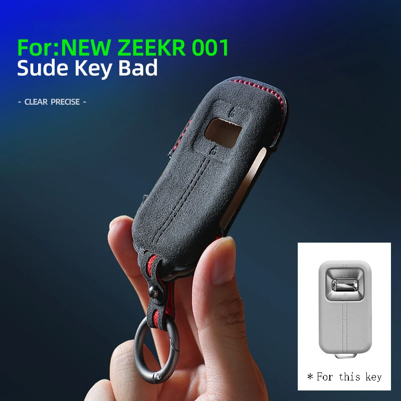 

2026 Super Suede Smart Key Keyless Remote Entry Fob Case Cover For Zeekr 001 9X