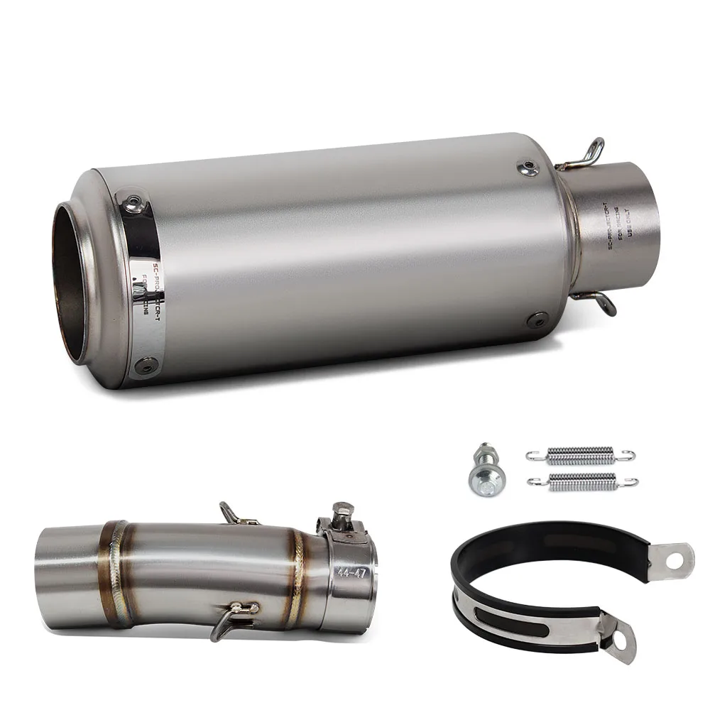 

Для Kawasaki Ninja400 Z400 Ninja250 Z250 2017-2025 Ninja500 Z500 24-25 мотоциклетная выхлопная труба без шнуровки, средний глушитель