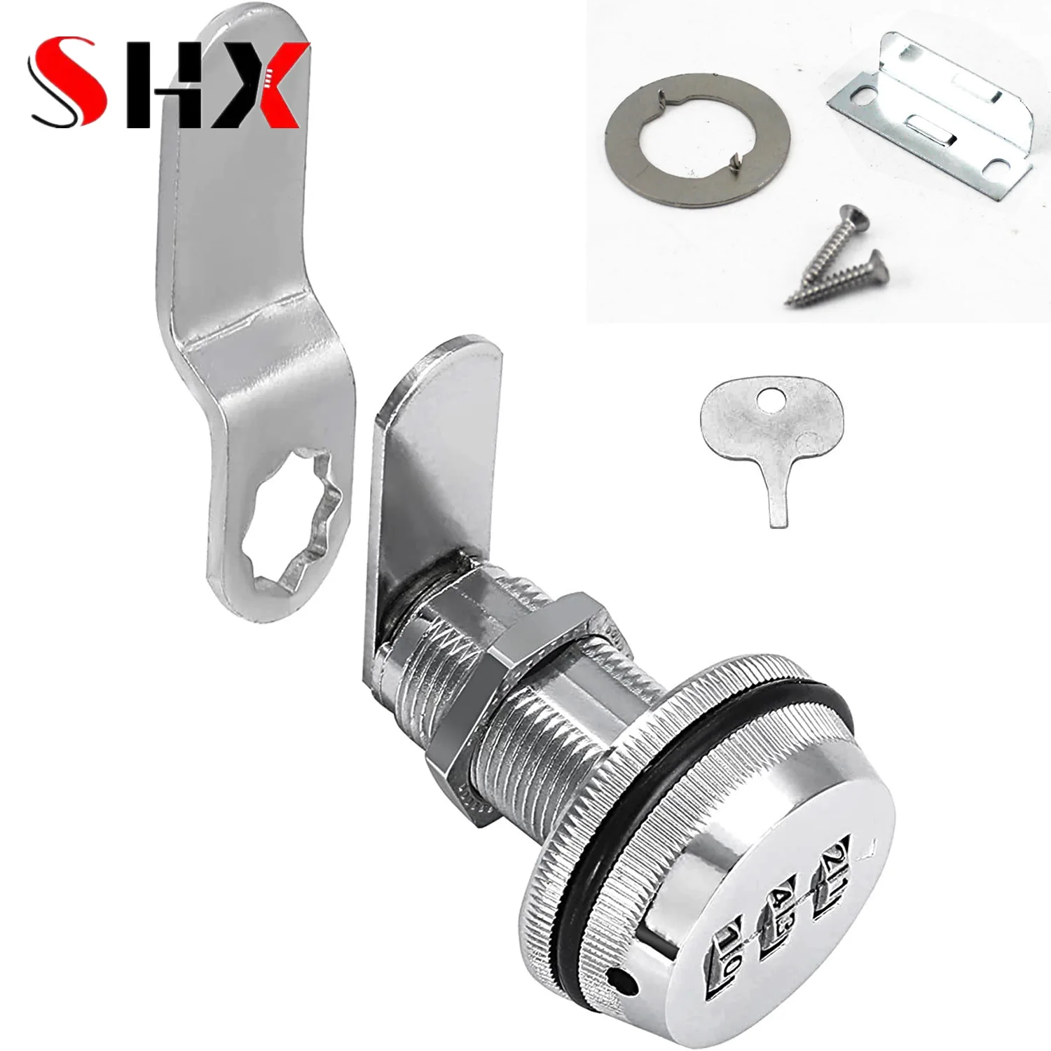 3 Digit Combination Password box Lock 1-1/8“ smart Cam Code Lock Zinc Alloy for Mailbox Cabinet Door Security Hardware