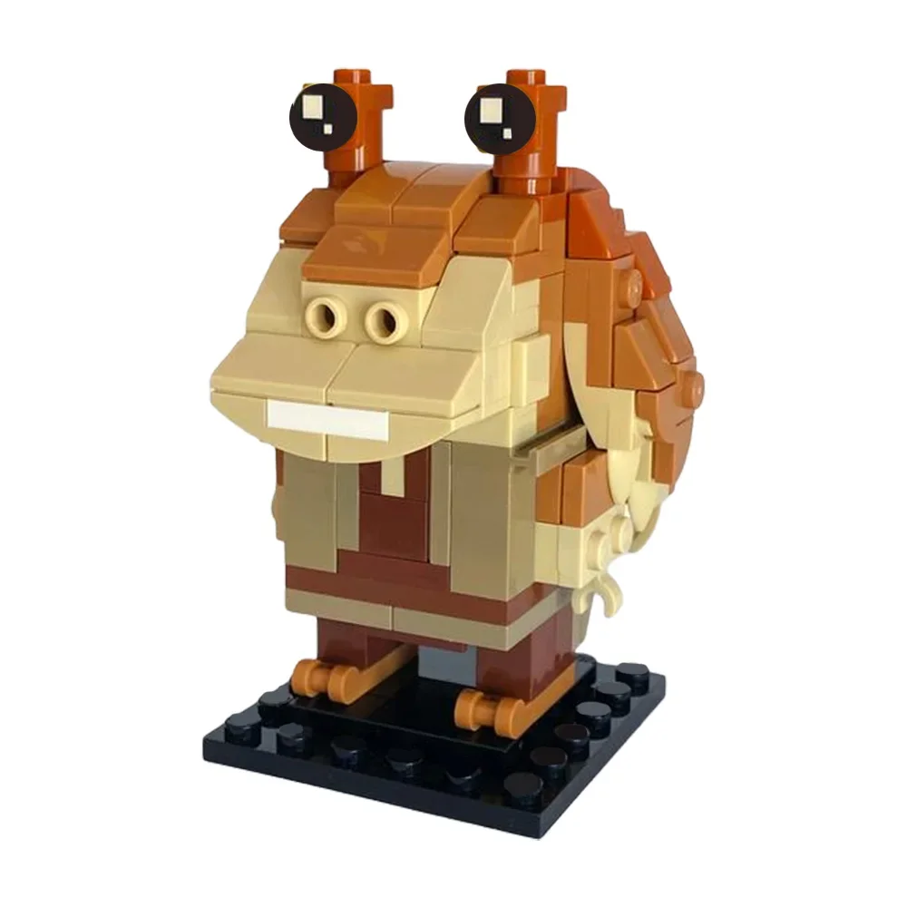 MOC-86000 Space War Action Figures Brickheadz Building Blocks Set Jar Jar Binks Monster Model DIY Kids Puzzle Toys Birthday Gift