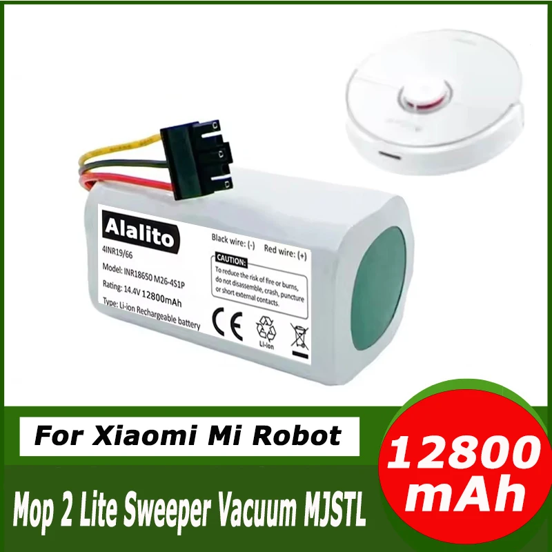 For Xiaomi Mi Robot Vacuum Mop 2 Lite MJSTL Vacuum Cleaner 14.4V 6800mAh Battery 4S1P