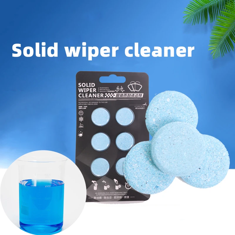 New Solid Cleaner Car Windscreen Cleaner Effervescent Tablet Auto Wiper Glass Solid Paperboard Cleaning Concentrated Tablets