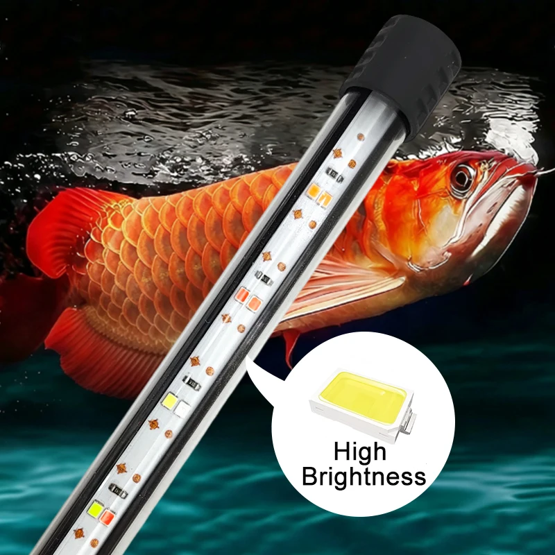 USB-Vollspektrum-Aquarium-LED-Streifenleuchte 18-58cm Wasserdichte Unterwasser-Aquariumlampe für Unterwasserpflanzenwachstum – Detail 3